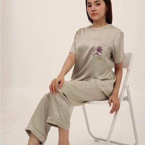 2 sets of machine washable silk pajamas ** New**